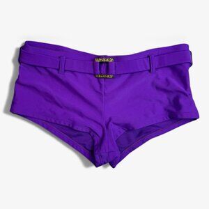 Purple Belted Swim Shorts – Y2K Sport Swim